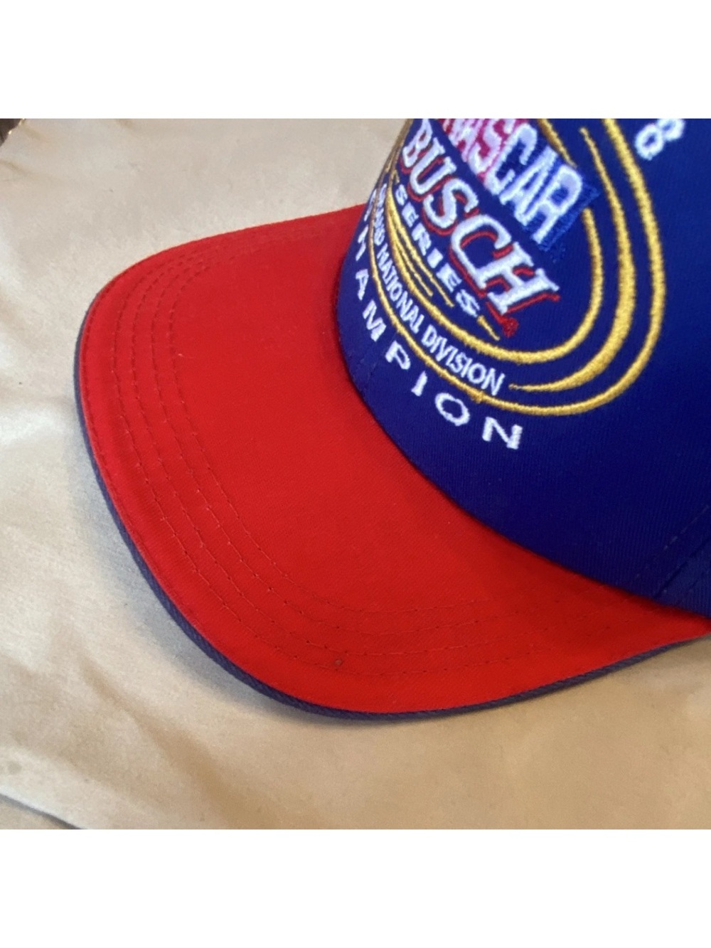 Vintage 1998 Dale Earnhardt Jr Nascar Blue and Red Busch Series Champion Hat - Picture 4 of 11